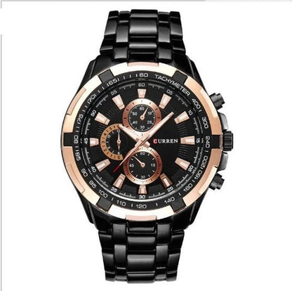 Men’s Watch Business Steel Belt Quartz Watch